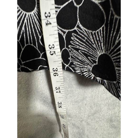 Nooworks Dress Black White Floral Geometric Fit Flare Sleeveless Dress Small - Picture 4 of 13